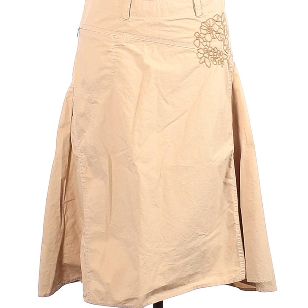 Athleta Flared Below The Knee Skirt Embroidered